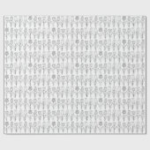 あなた自身のチューリップパターンを着色して下さい ラッピングペーパー (フラット)