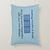 あなた自身のデザイナー枕を作成して下さい アクセントクッション (正面(垂直))