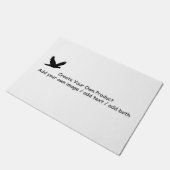 あなた自身のデザインを作成して下さい ドアマット (アングル)