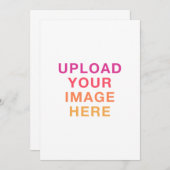 あなた自身のデザインマーク入り空欄 招待状 (正面/裏面)