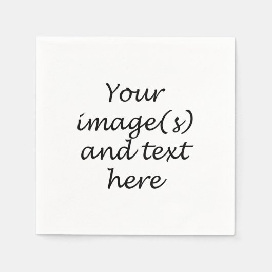 あなた自身のデザイン – ナプキン スタンダードカクテルナプキン (正面)