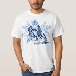 あなた自身のドラゴンの~のサファイアの氷のTシャツを得て下さい Tシャツ