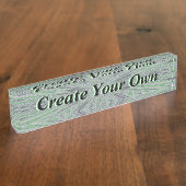 あなた自身のネームプレートを作成して下さい デスクネームプレート (側面)