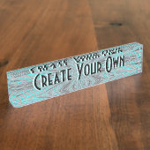 あなた自身のネームプレートを作成して下さい デスクネームプレート (側面)