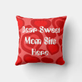 あなた自身のハートによって組み立てられる写真を作成して下さい クッション (裏面)