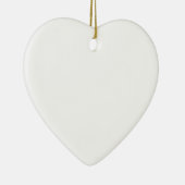 あなた自身のハート形のオーナメントをカスタマイズ セラミックオーナメント (右)