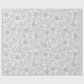 あなた自身のバラパターンを着色して下さい ラッピングペーパー (フラット)