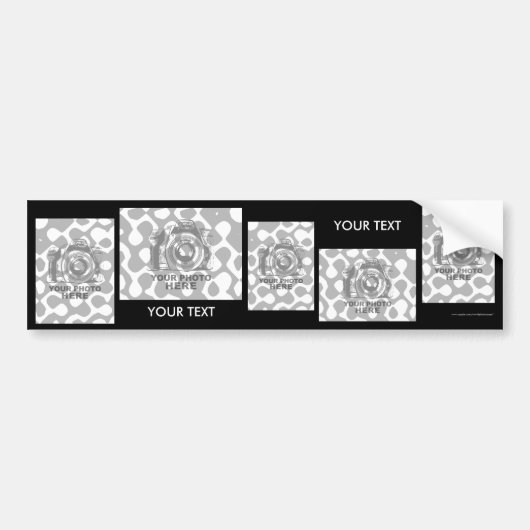 あなた自身のバンパーステッカーを作成して下さい バンパーステッカー (正面)