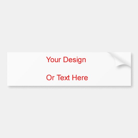 あなた自身のバンパーステッカーを作成して下さい バンパーステッカー (正面)