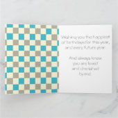 あなた自身のバースデー・カードを作成して下さい カード (内部)