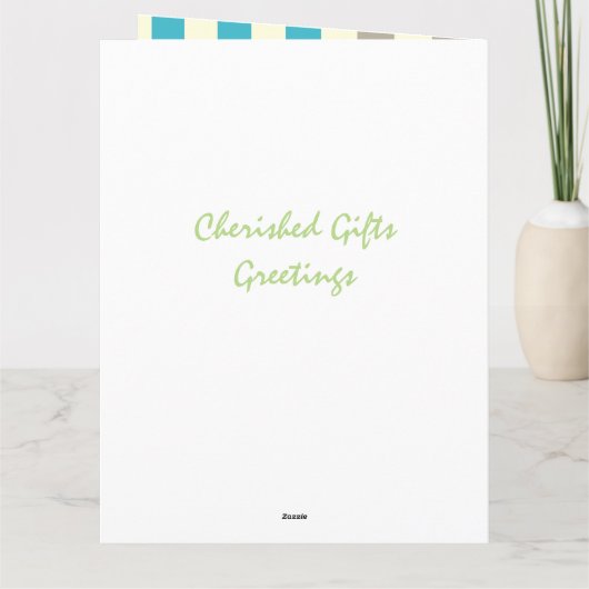 あなた自身のバースデー・カードを作成して下さい カード (裏面)