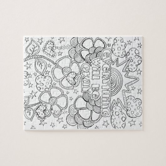 あなた自身のパズルを着色して下さい ジグソーパズル (横)