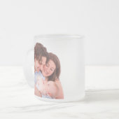 あなた自身のパーソナライズな写真を作成して下さい フロストグラスマグカップ (正面左)