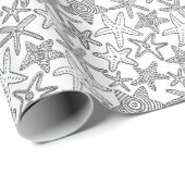 あなた自身のヒトデを着色して下さい ラッピングペーパー (ロールコーナー)