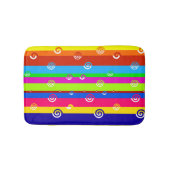 あなた自身のファンキー縞で飾ります作成して下さい バスマット (正面)