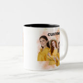 あなた自身のブートレッグヴィンテージレトロマグギフトアイディア男性 ツートーンマグカップ (正面右)