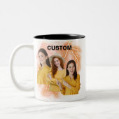 あなた自身のブートレッグヴィンテージレトロマグギフトアイディア男性 ツートーンマグカップ (左)