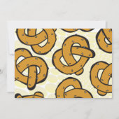 あなた自身のプレッツェルの誕生日のパーティの招待状を作って下さい 招待状 (裏面)