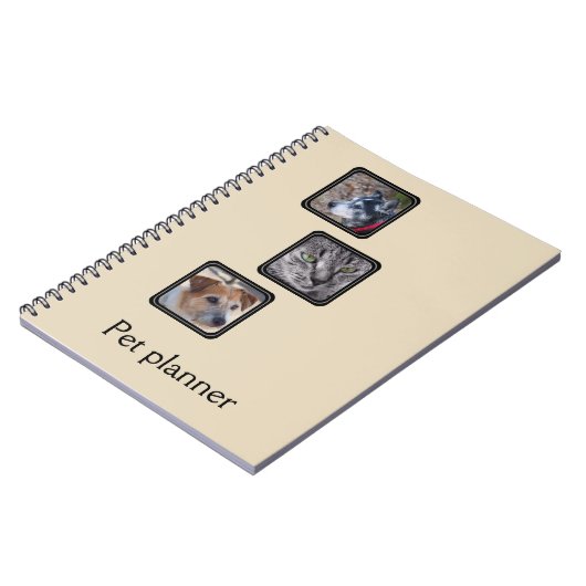 あなた自身のペットプランナーを作成して下さい ノートブック (左側)