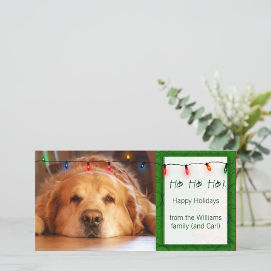 あなた自身のペット写真の休日カードを作成して下さい シーズンカード (スタンド正面)