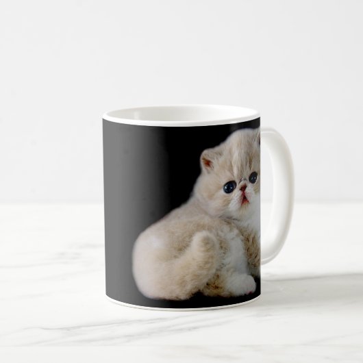 あなた自身のペット写真を作成して下さい コーヒーマグカップ (正面右)