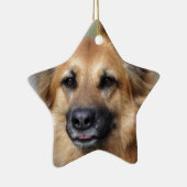 あなた自身のペット写真を作成して下さい セラミックオーナメント (右)