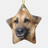 あなた自身のペット写真を作成して下さい セラミックオーナメント (左)