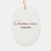 あなた自身のペット馬を作成して下さい セラミックオーナメント (裏面)