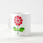 あなた自身のマグを着色して下さい! コーヒーマグカップ (正面左)