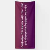 あなた自身のメッセージの旗を加えて下さい 横断幕 (縦)