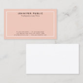 あなた自身のモダンでエレガントできれいな平野を作成して下さい 名刺 (正面/裏面)