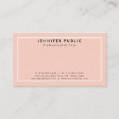 あなた自身のモダンでエレガントできれいな平野を作成して下さい 名刺 (正面)