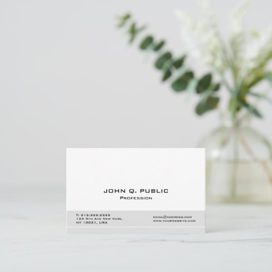 あなた自身のモダンな専門のエレガント作成して下さい 名刺 (スタンド正面)