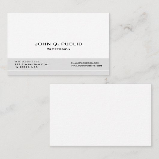 あなた自身のモダンな専門のエレガント作成して下さい 名刺 (正面/裏面)