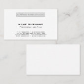 あなた自身のモダンな専門のシンプルを作成して下さい 名刺 (正面/裏面)