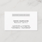 あなた自身のモダンな専門のシンプルを作成して下さい 名刺 (正面)