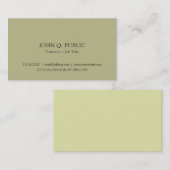 あなた自身のモダンな最小主義のエレガントなシンプルを作成して下さい 名刺 (正面/裏面)