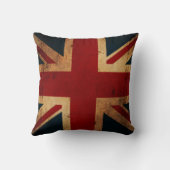 あなた自身のモノグラムの英国国旗作成して下さい クッション (裏面)