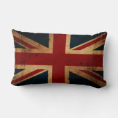 あなた自身のモノグラムの英国国旗作成して下さい ランバークッション (裏面)