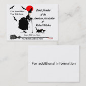 あなた自身のユーモアのあるなテレホンカードを個人化して下さい コーリングカード (正面/裏面)