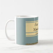 あなた自身のレトロの表紙を設計して下さい コーヒーマグカップ (左)