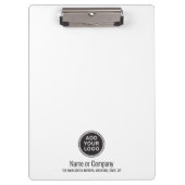 あなた自身のロゴおよび文字ビジネスを加えて下さい クリップボード (正面)