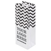 あなた自身のロゴを作成して下さい ワインギフトバッグ (裏面アングル)