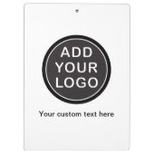 あなた自身のロゴビジネスを加えて下さい クリップボード (裏面)