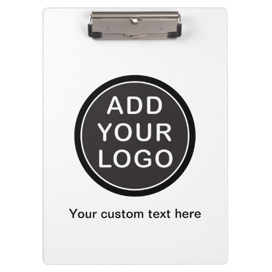 あなた自身のロゴビジネスを加えて下さい クリップボード (正面)
