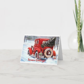 あなた自身のヴィンテージのクリスマスツリーの選択 シーズンカード