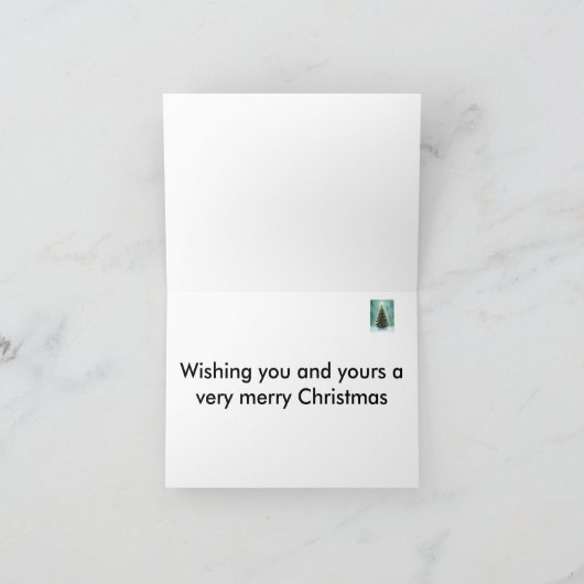 あなた自身のヴィンテージのクリスマスツリーの選択 シーズンカード (内部)