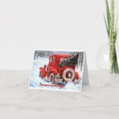 あなた自身のヴィンテージのクリスマスツリーの選択 シーズンカード (正面)