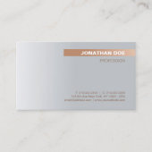 あなた自身の上品でモダンな優れた絹の豪華作成して下さい 名刺 (正面)