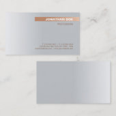 あなた自身の上品でモダンな優れた絹の豪華作成して下さい 名刺 (正面/裏面)